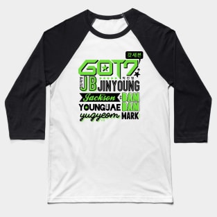 GOT7 Font Collage 2 Baseball T-Shirt